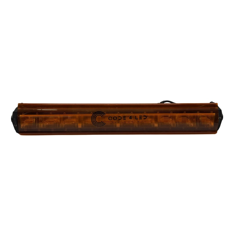 Code 4 20in 4 Row LED Light Bar with Amber Cover