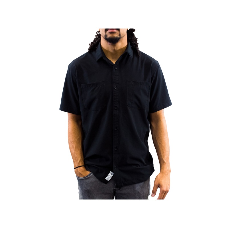 YP MEN’S BUTTON UP SHOP SHIRT|Black|Gray|S|M|L|XL|2XL|3XL