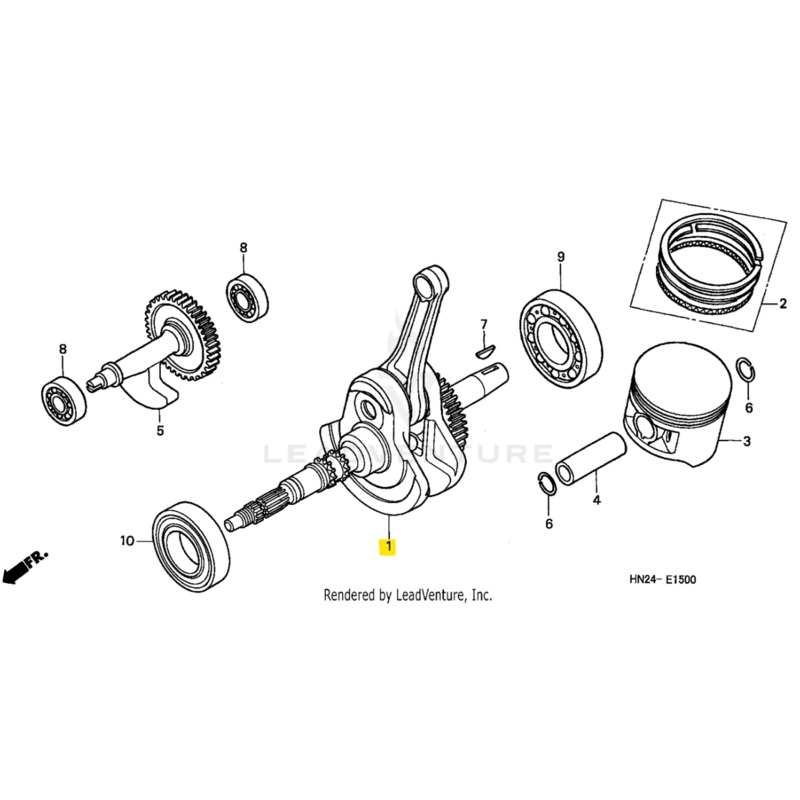 Honda OEM Crankshaft for FourTrax Foreman Rubicon