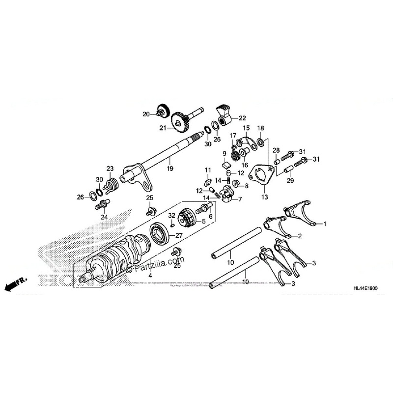 Honda OEM Gearshift Drum