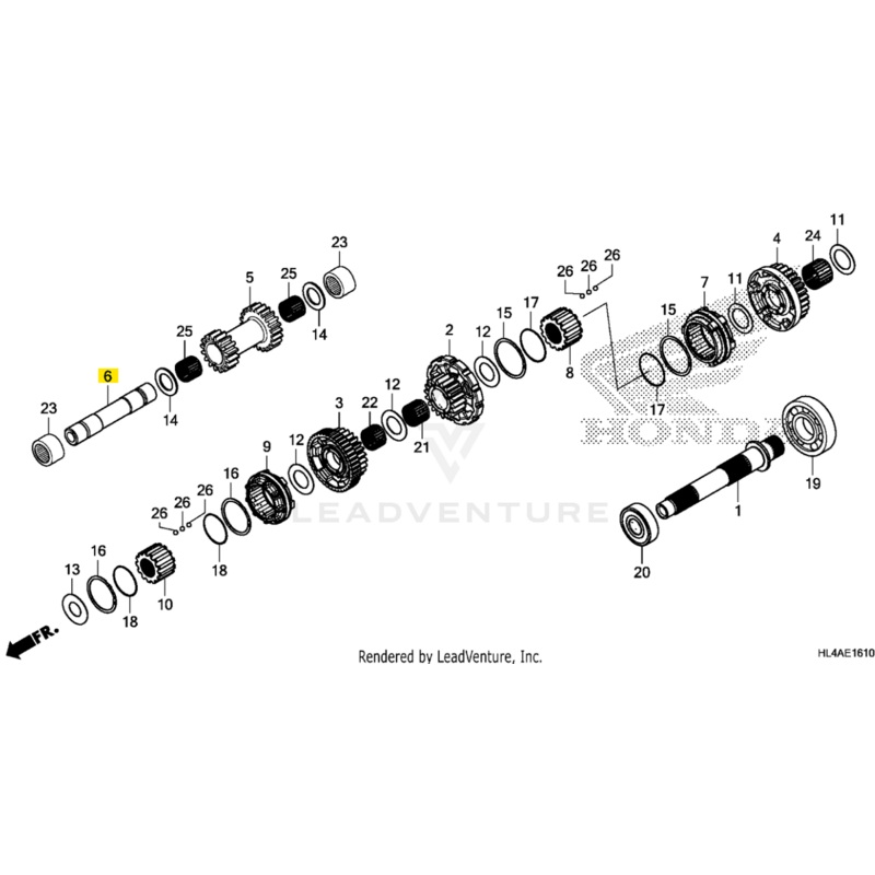 Honda OEM Reverse Shaft