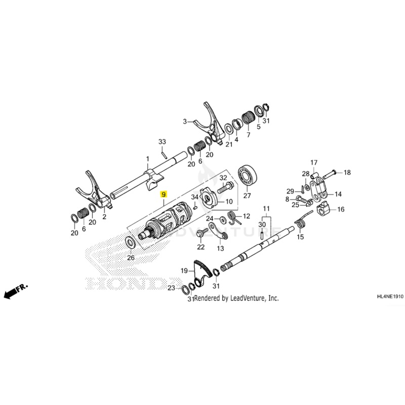 Honda OEM Transmission Drum Assembly