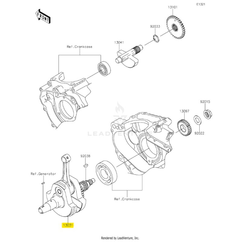 Kawasaki Crankshaft Assembly for KLX250