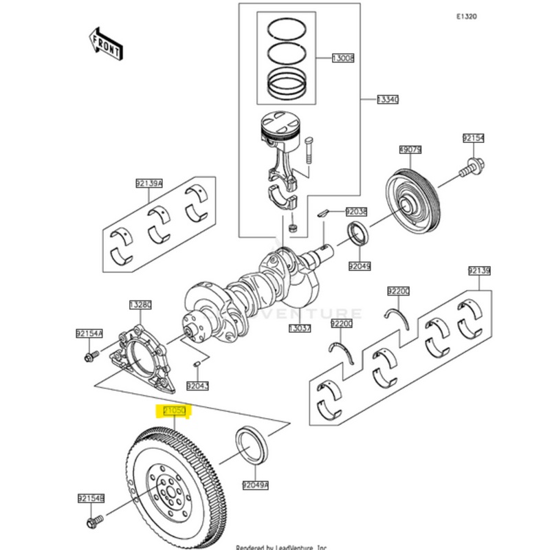 Kawasaki Flywheel for Mule Pro FXT