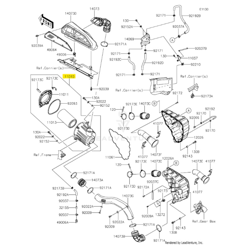 Kawasaki OEM Air Filer and Case for KRX 1000