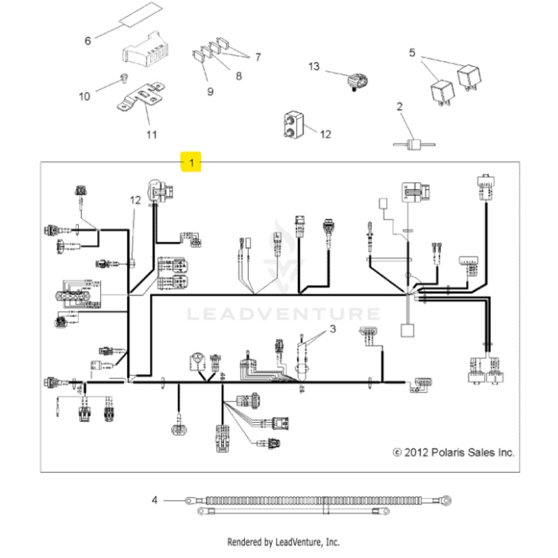 MAIN HARNESS, SPORTSMAN 800 EFI
