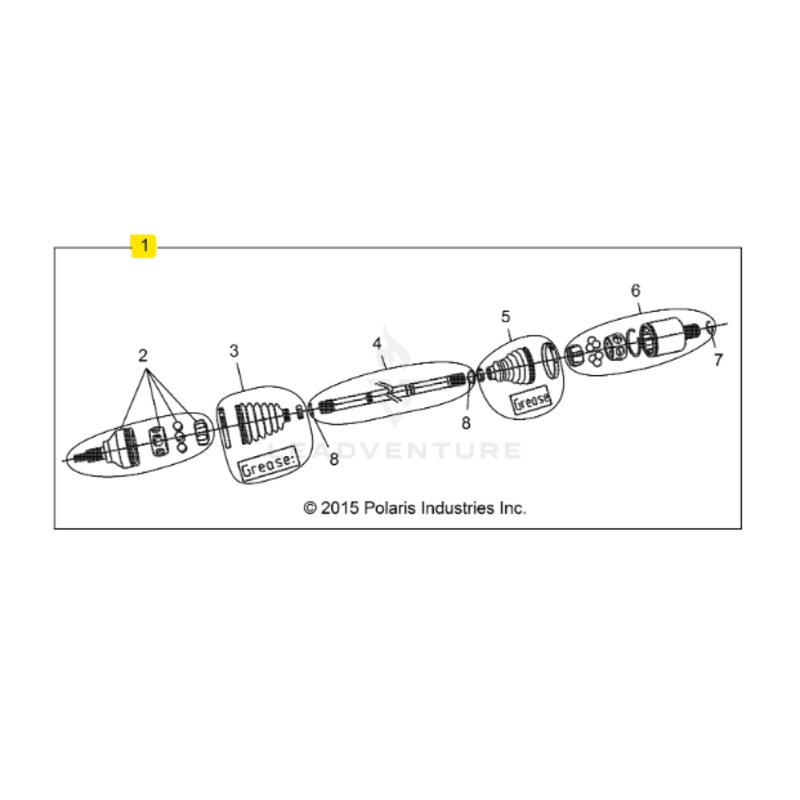 Polaris OEM Front Drive Shaft for RZR XP 1000