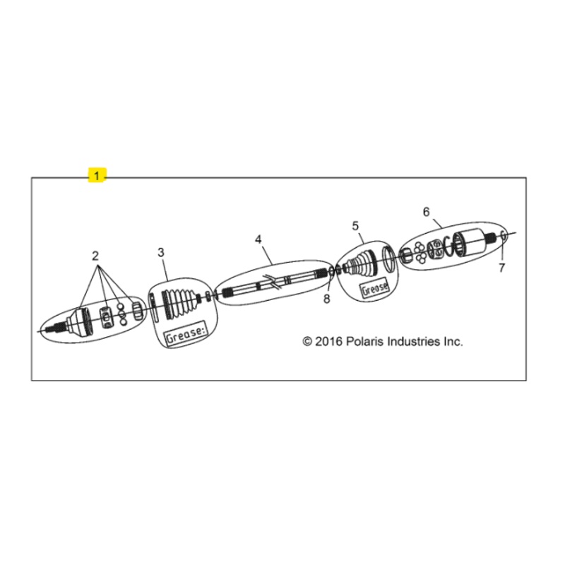 Polaris OEM Front Driveshaft for RZR XP 1000
