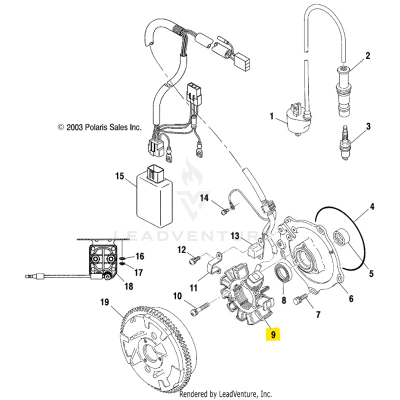 Polaris OEM Stator for Scrambler 500