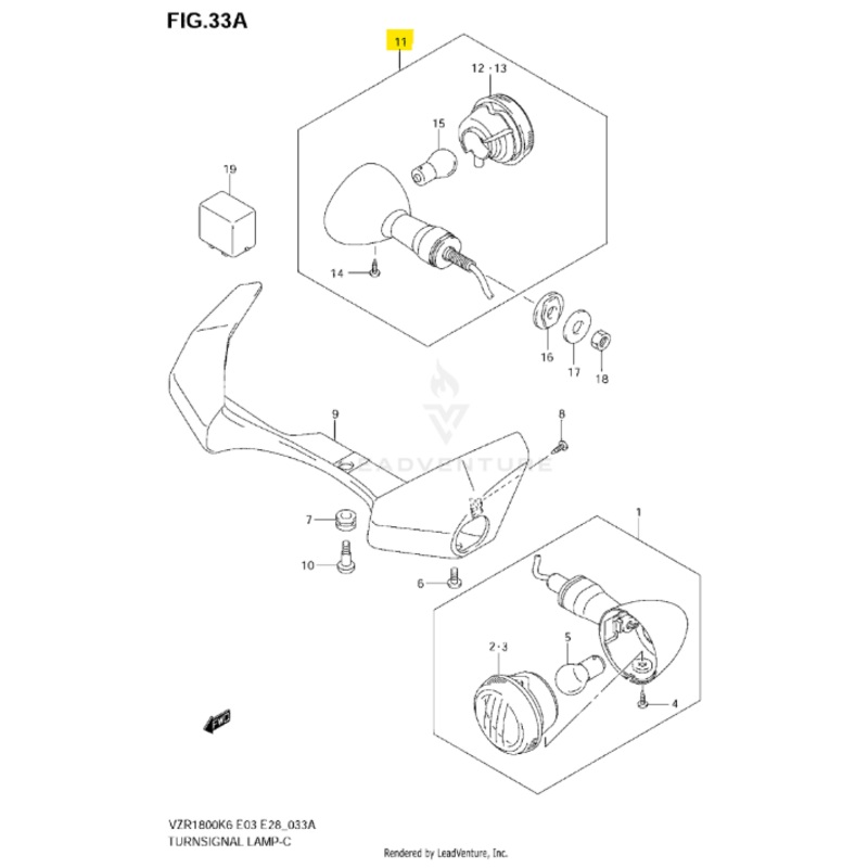 Suzuki OEM Turn Signal Assembly