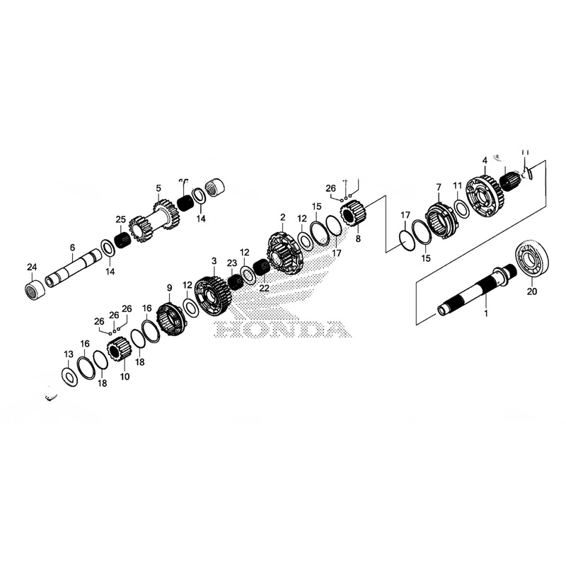 Honda Talon Final Drive Shaft