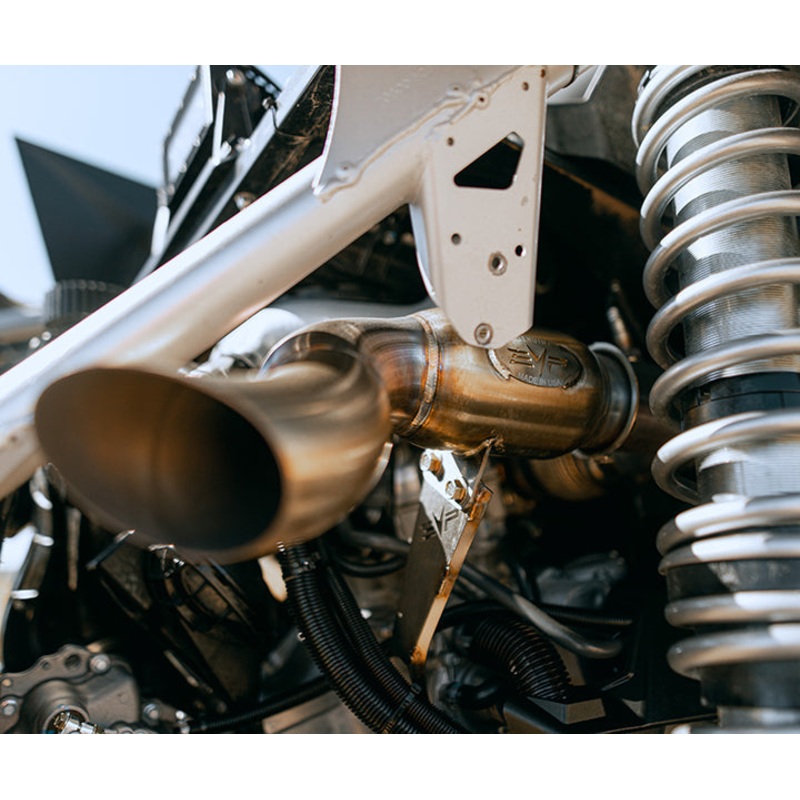 Can AM Maverick X3 3 Bazooka Race Pipe With Bullet Muffler Exhaust