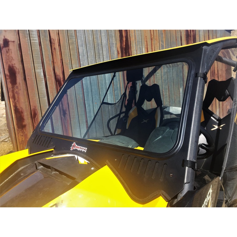 Can AM Maverick XRS Vented Windshield With D.o.t Stamp Fits Model Yrs 2014-2018
