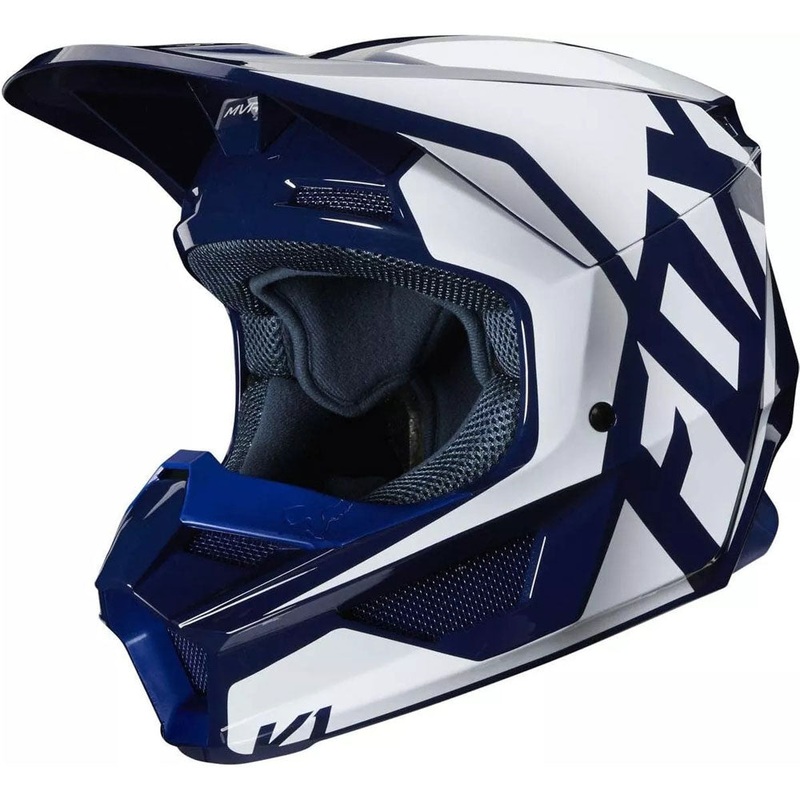 Fox Racing Youth V1 Prix Helmet Size Medium