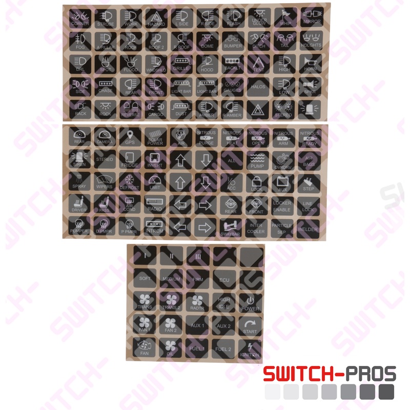 Switch Pros Horizontal Switch Legends For Switch-Pros System