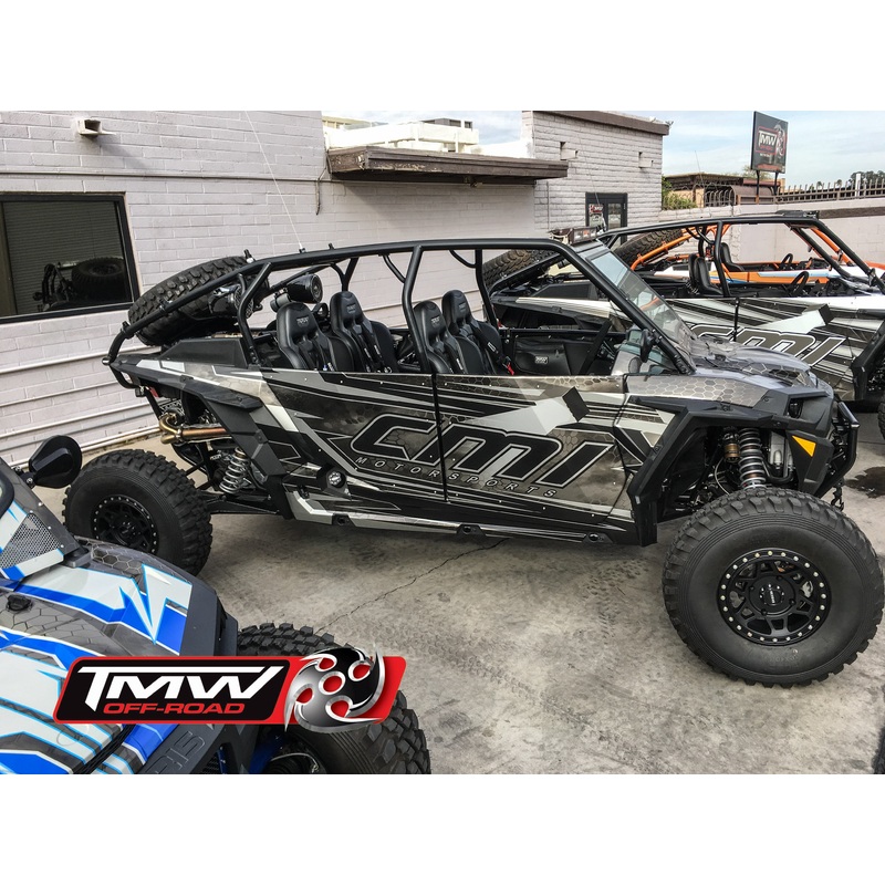 TMW 4 Seat RZR Doors|No Added Door Bags|Add Front Door Bags  Only|Add Front And Rear Door Bags