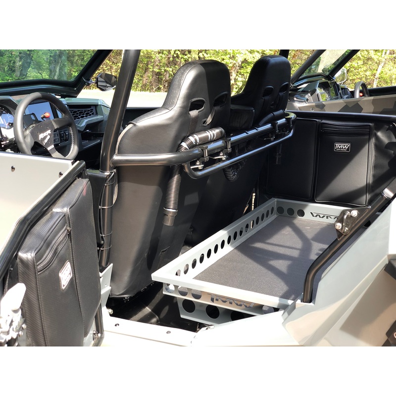 TMW RZR Rear Seat Delete Tray|Semi Gloss Black|Raw