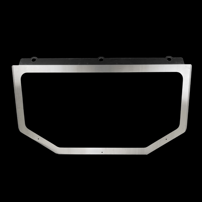X3-2 Seat Windshield Frame|Raw Aluminum|Black