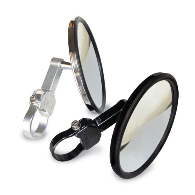 5.0 Round CONVEX GLASS Billet Arm Side Mirror