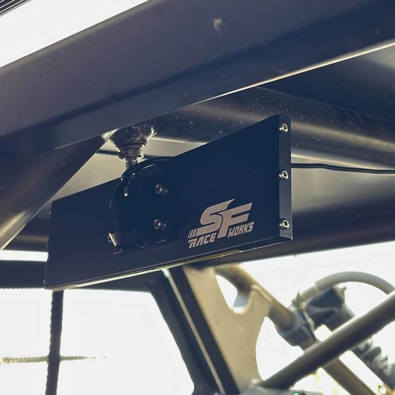 SF 9 Aluminum UTV Rear View Mirror With Dome Lights