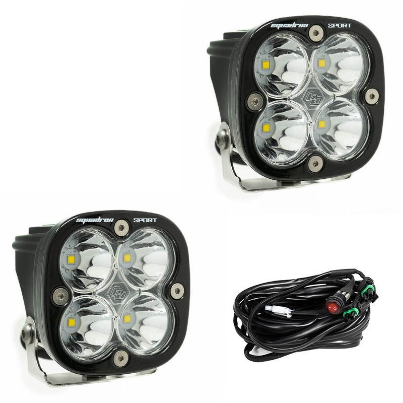 Squadron Sport Black LED Auxiliary Light Pod Pair – Universal