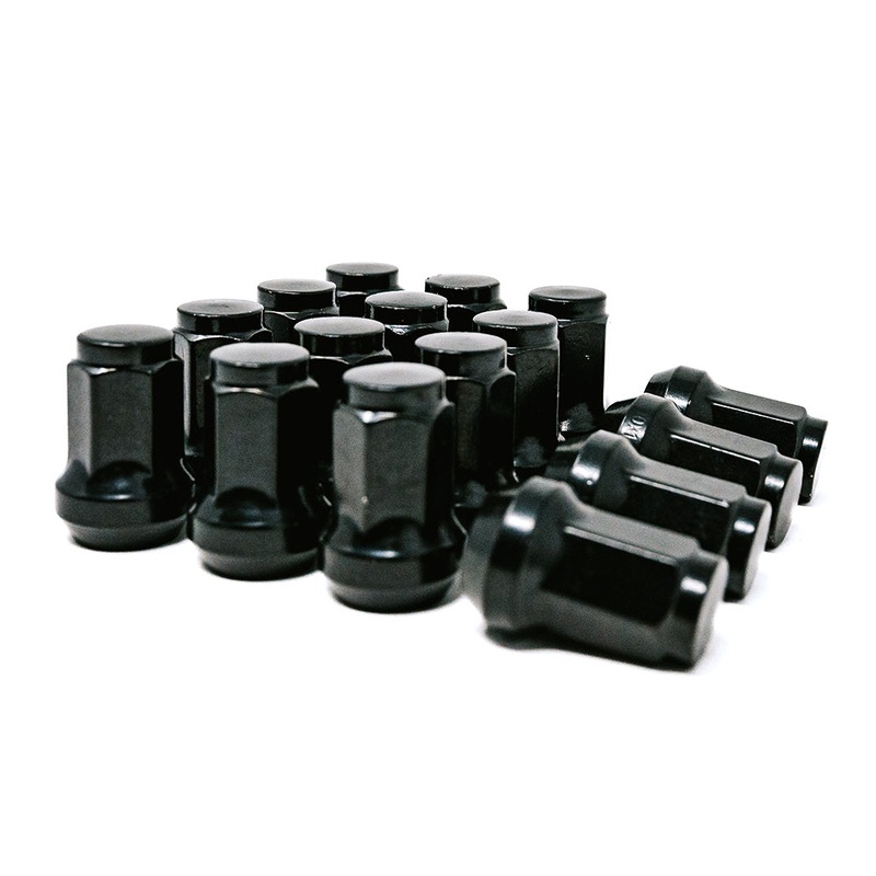 10×1.25 Lug Kit (4-Lug)|Gloss Black|Acorn