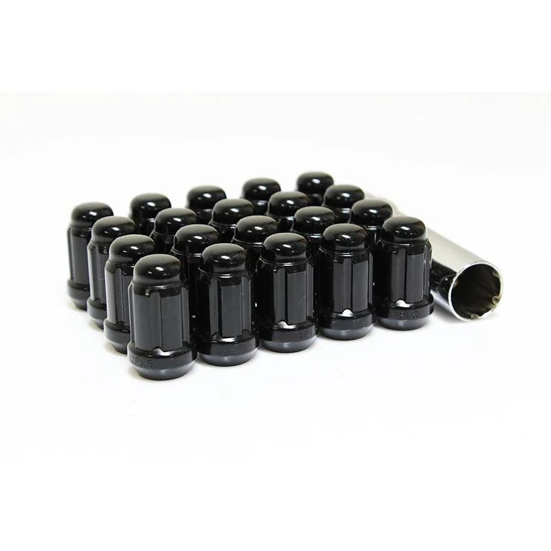 12×1.25 Lug Kit (5-Lug)|Gloss Black|Spline