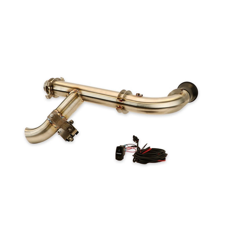 SIDE PIECE Header Pipe with Electronic Cutout – Can-Am Maverick X3