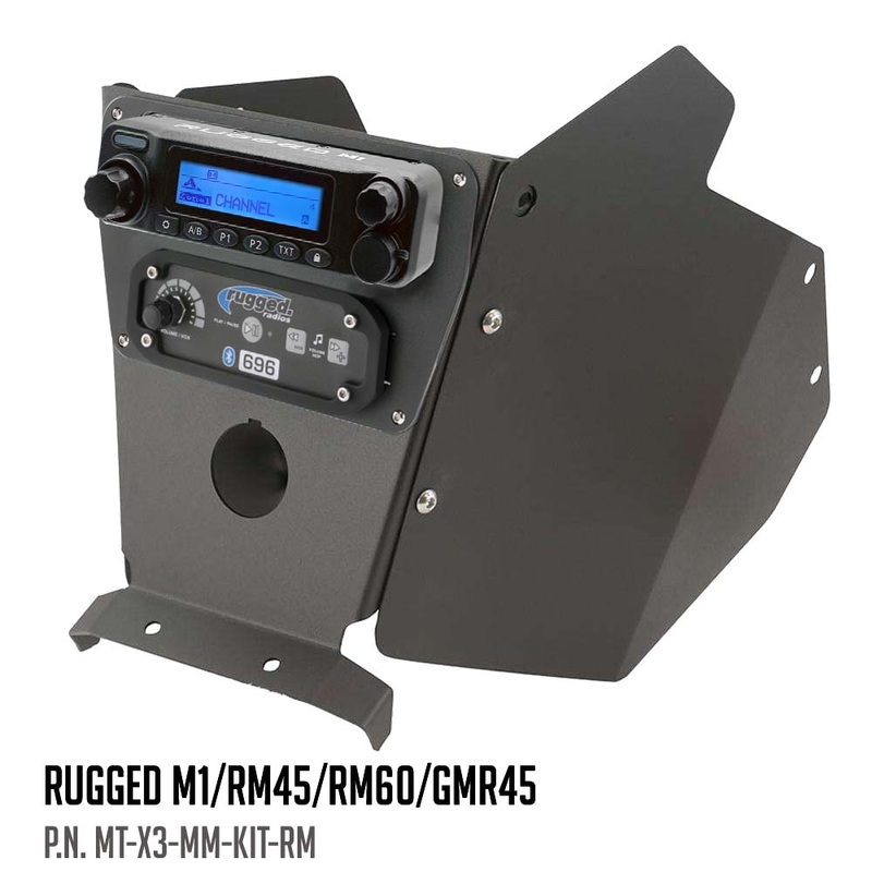 Can-Am X3 Multi-Mount XL Kit|Rugged Radios M1/RM45/RM60/GMR45|Rugged Radios RDM|Rugged Radios GMR25|Icom F5021|Kenwood TK7360