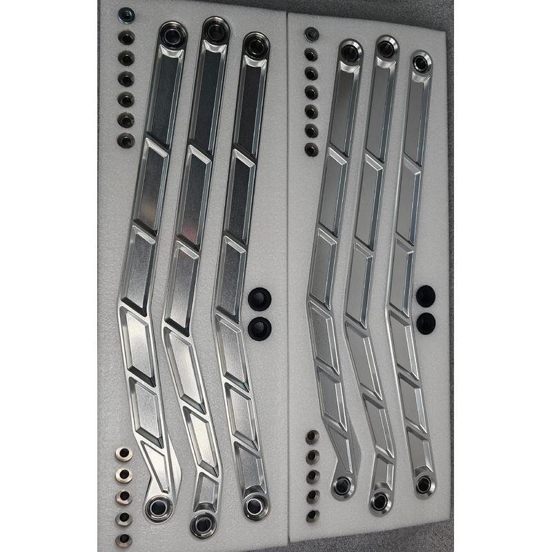 2017 to Current Can-Am X3 Maverick High Clearance Radius Rods in Clear Finish for 72