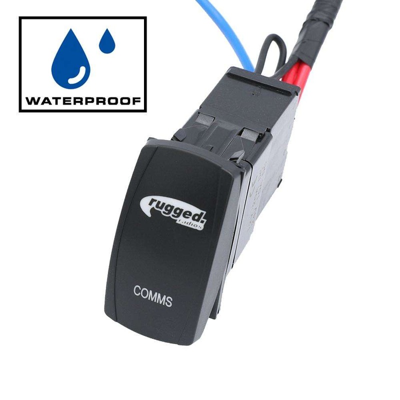 All In One Power Switch for Waterproof Radio & Intercom – Comms Rocker Switch