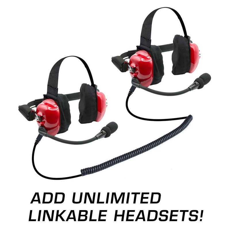 Set of Two H80 Track Talk Linkable Headsets – Bring The Conversation To The Track