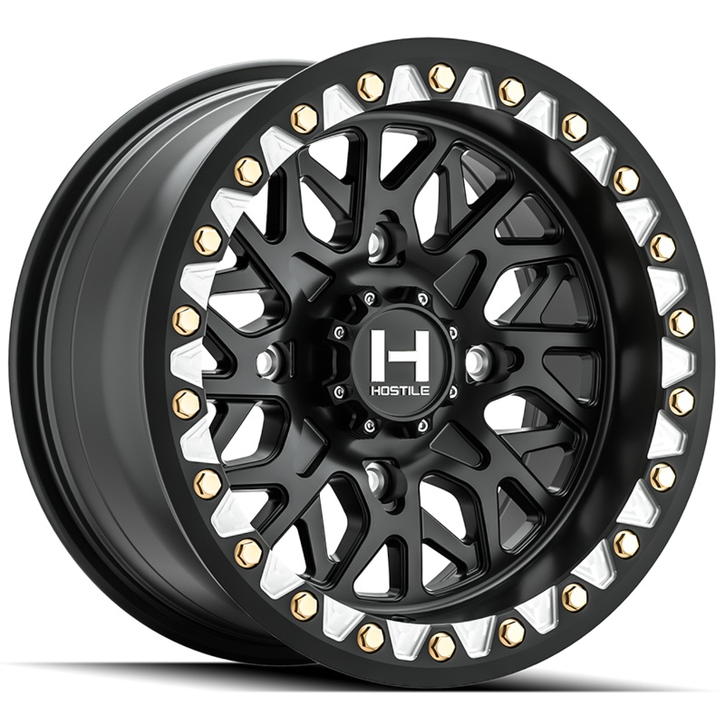 Hostile Wheels H333 Glamis UTV Beadlock Wheel (Asphalt)
