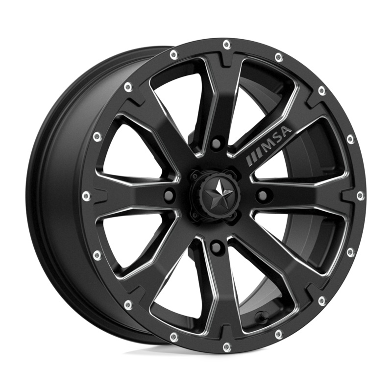 MSA Offroad Wheels Bounty|Satin Black Milled|4X110|4X137|4X156