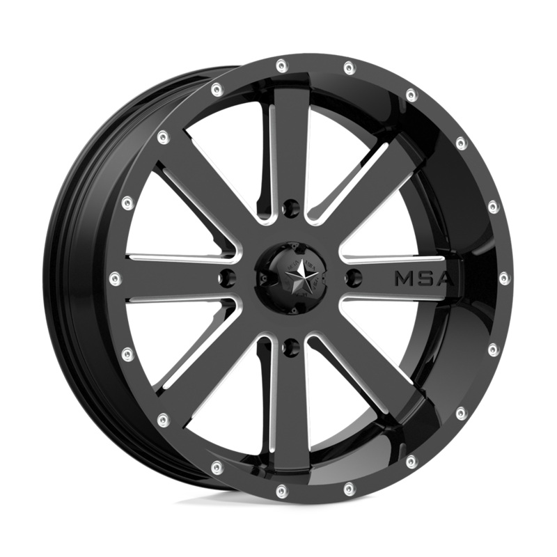 MSA Offroad Wheels M34|Gloss Black Milled|Chrome|4X137|4X156