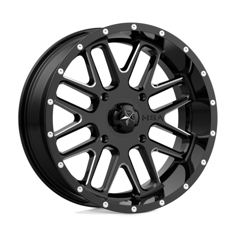MSA Offroad Wheels M35 Bandit|Gloss Black Milled|4X137|4X156