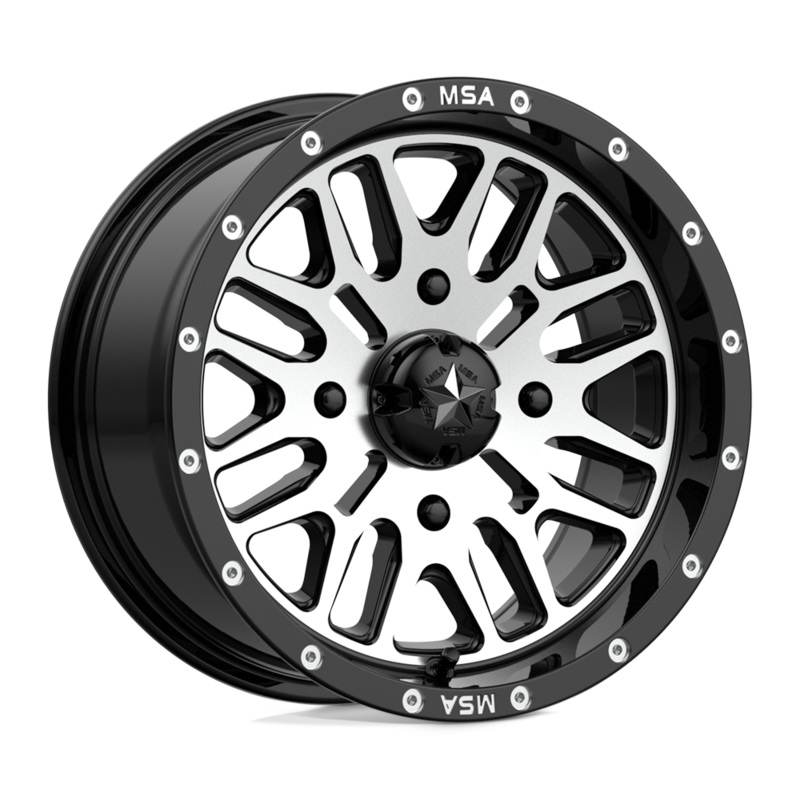 MSA Offroad Wheels M38 Brute|Gloss Black Machined|4X110|4X137|4X156