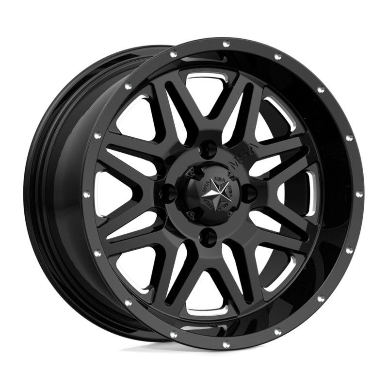 MSA Offroad Wheels Vibe|Gloss Black Milled|Dark Tint|4X110|4X137|4X156