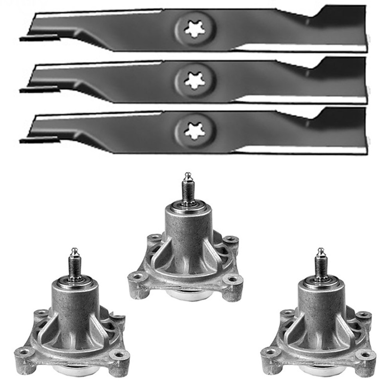 Mower Blade & Spindle Assembly Kit Fits Poulan Replaces 173920