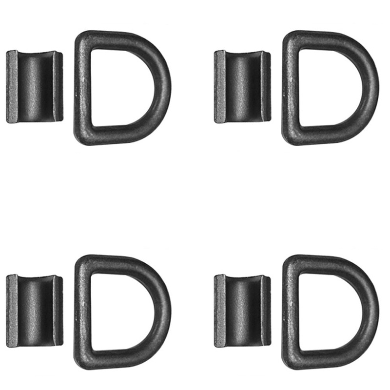 DR050-Z-BLK (4) 1/2 Bolt-on D-Ring (Black) Fits Universal Products