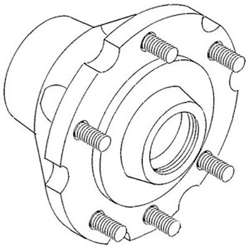 898346M1 Tractor Wheel Hub Fits Massey Ferguson 8745 8765 20D 30E 40E 253