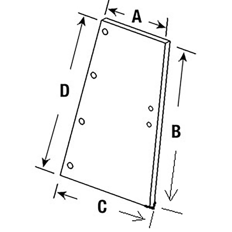 HC109319C2 Wing Window Glass, RH or LH Fits International