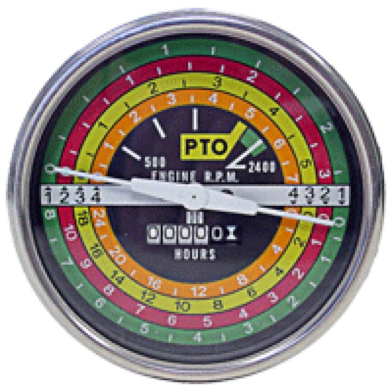 Tachometer (Black Face) Fits Case/International Harvester Replaces 103151A1