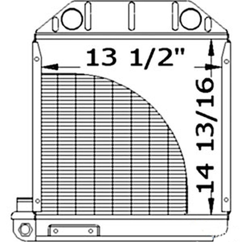 Radiator 957E8005 Fits Ford New Holland Dexta
