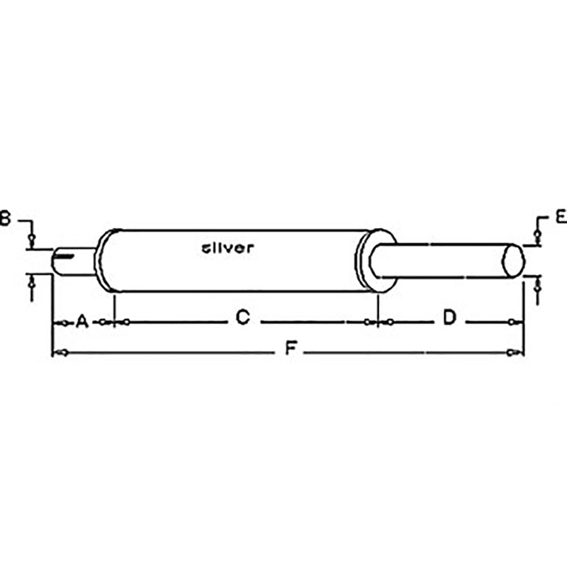 FD2010 New Muffler Fits Ford New Holland Tractor 2N 8N 9N 34 Long 1.5