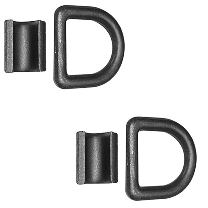 Qty 2: 1/2 Bolt-on D-Ring (Black) Fits Universal Products Replaces DR050-Z-BLK