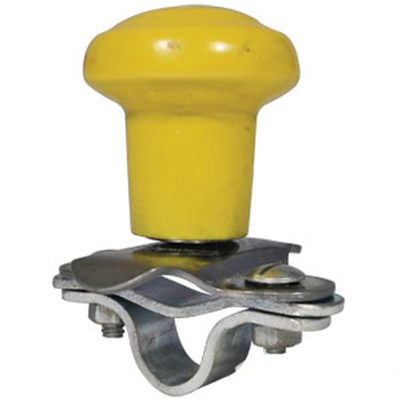 WSV123Y Universal Farm & Lawn Tractor Yellow Vinyl Steering Wheel Spinner
