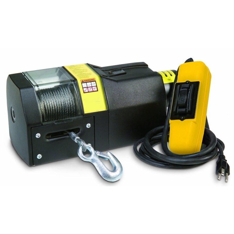WINCH – .6 HP – 110 Volts – 1,000 Lb Cap –  50 Ft Cable – Gear Ratio 159:1