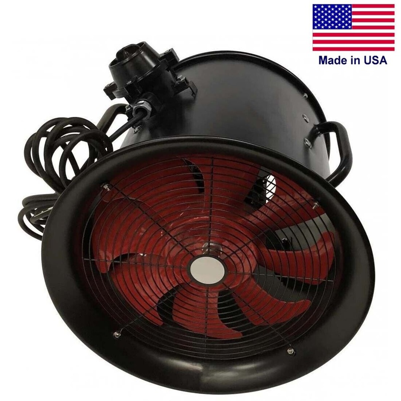 12 Portable Explosion Proof BLOWER – 2719 CFM – 120 Volt – 1 Ph – 3/4HP – Axial
