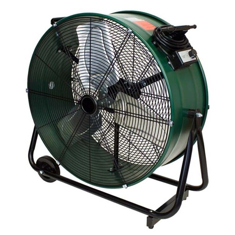 24 SWIVEL Drum Floor FAN – 7300 CFM – 120 Volts – 1 Ph – Direct Drive – 2 Speed